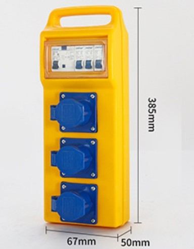 portable Industrial power Boxes with Socket and MCB waterproof outlet Distribution box