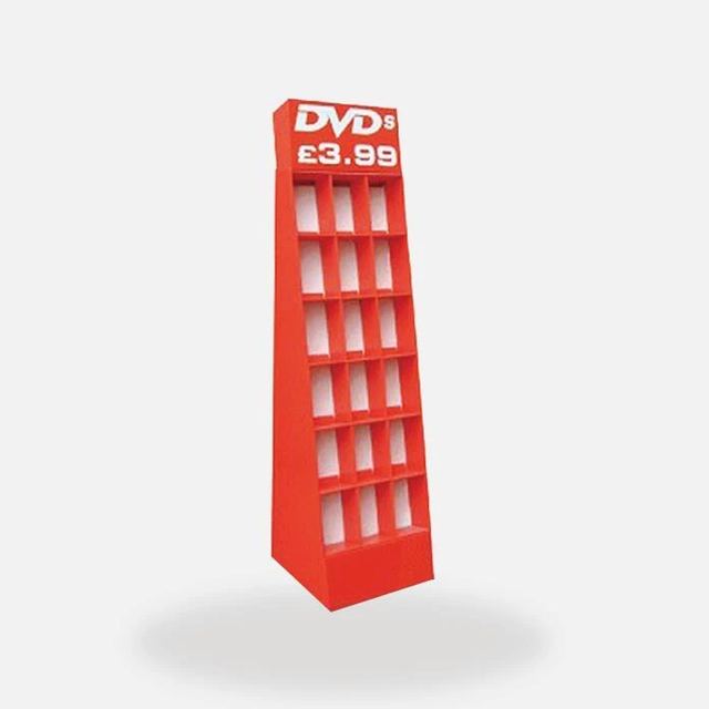 Supply Advertising Paper Corrugated Cosmetic Display Stand
