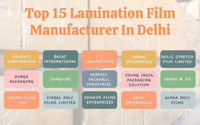 Top 15 lamination film manufacturer in delhi in 2023