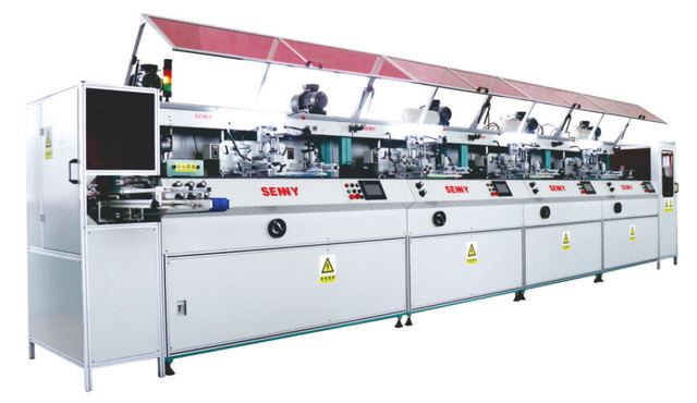 1-8 Color Fully Automatic Modular Bottle Screen Printer With IR Curing Up To 40pcs/Min
