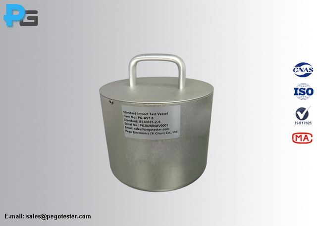 Standard Impact Test Vessel 1.8KG Loaded with Shot for Impact Test to Hob Surface