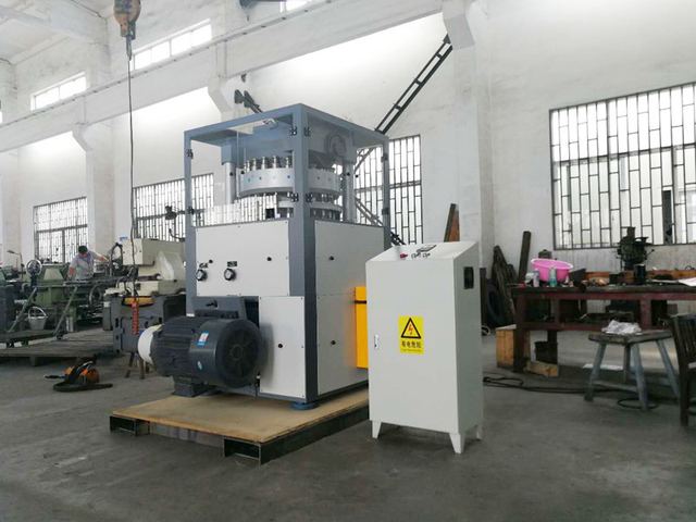 Double Side Salt Tablet Press Machine / Pill Press Machine Adjustable Speed