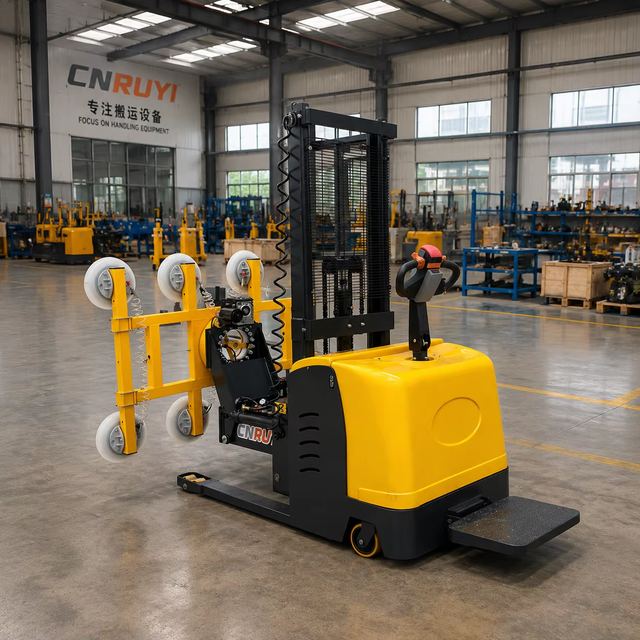Battery-Powered Electric Forklift Type Vacuum Lifter Glass Handling Equipment for Steel Board Glass Marble