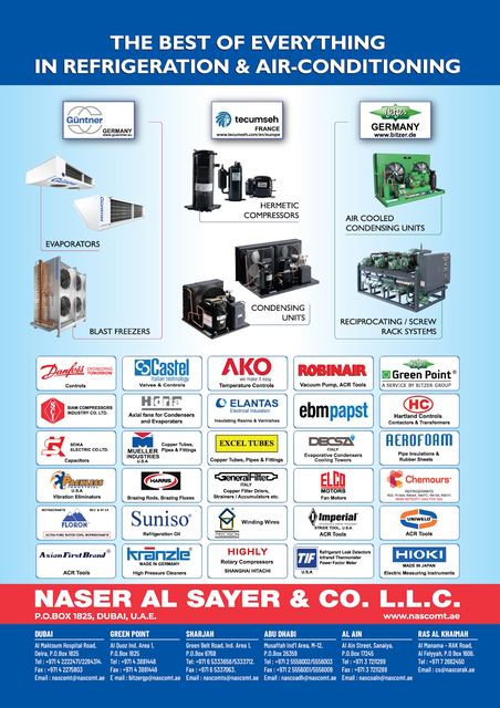 Welcome to the largest database of refrigeration products & suppliers in the Middle East