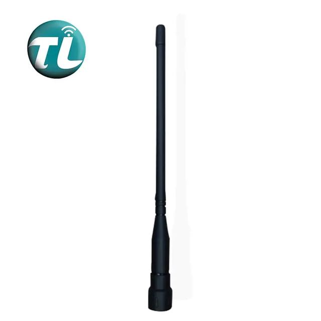 V85 VHF/UHF/868 MHz Rubber Two Way Radio Antenna with SMA-Male Connector