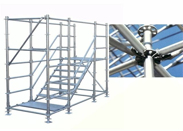 Vertical Ringlock Scaffolding System Strong Pipe Support Scaffolding