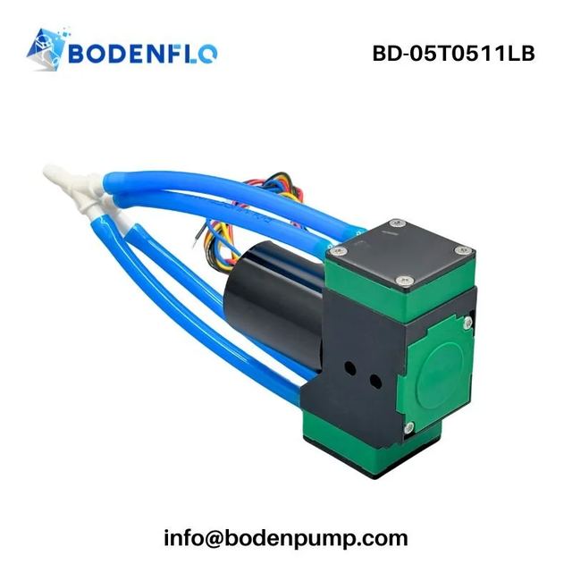 Micro Diaphragm Air Pump 11 L/min Double Head Quiet Pump for Medical Sampling BD-05T0511LB