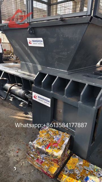 Y83/T-160W Diesel-Powered Aluminum Cans & Light Scrap Metal Baler PLC automatic control