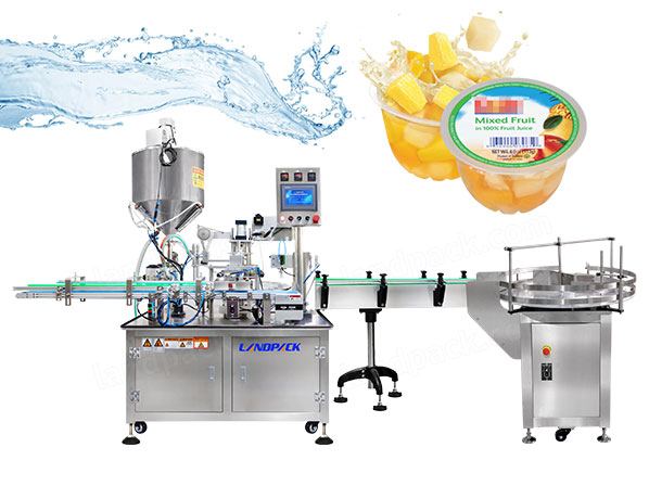 Automatic Rotary Yogurt Cup Filling and Sealing Machine Sauce Cup Sealing Machine