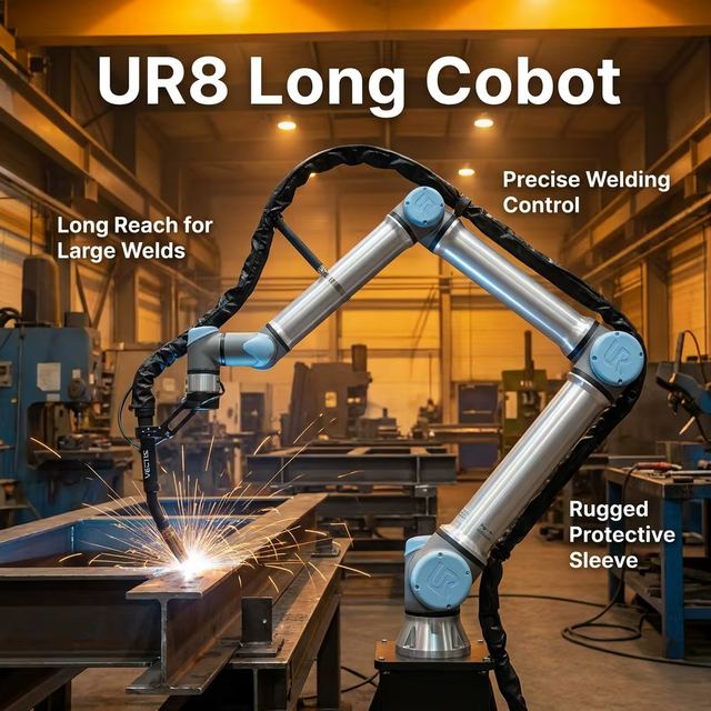 UR8 Long Collaborative Robot with 8 kg Payload 1750 mm Reach and IP65 Protection