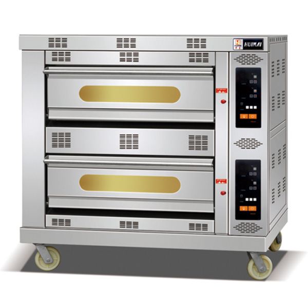 Energy Saving 2 Deck 4 Trays Gas Oven with Microcomputer For Bakery
