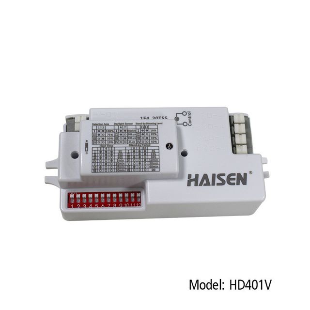 UL FCC 1V 10V Dimmable Motion Sensor Planner Antenna DIP Switch