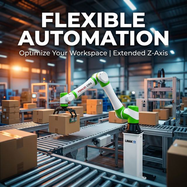 LINAK ELEVATE Lifting Column FANUC CRX-10iA CRX-20iAL CRX-25iA Collaborative Robot