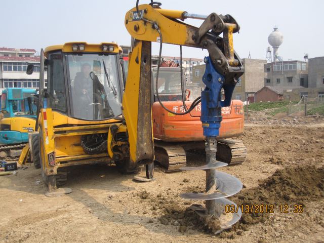Rock Earth Auger with Hard Alloy Cutting Teeth for Gravel & Broken Rock Pre-drilling