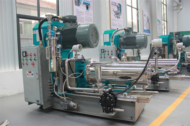 High Flow Horizontal Sand Mill Medium Sized Integrated Double Mechanical Seals