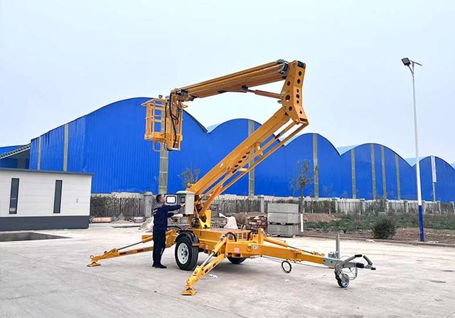 Trailer Mounted Towable Articulated Boom Lift