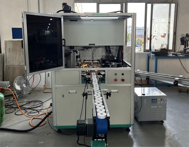 1-Color Screen Printing Machine For Round Caps In Daily Chemical And Cosmetic Industries