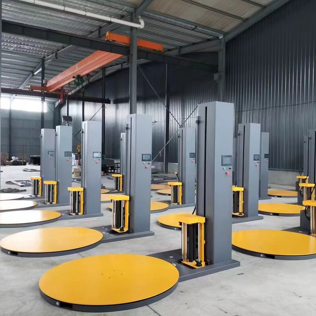 Industrial Full Automatic Stretch Wrapping Machine Pallet Film Wrapper