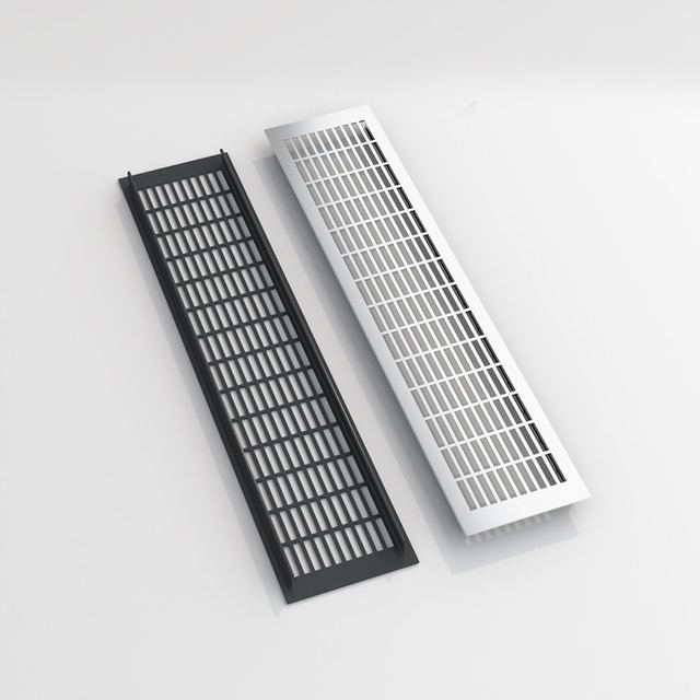 3D Model Door Aluminium Air Vent Grilles Corrosion Resistance