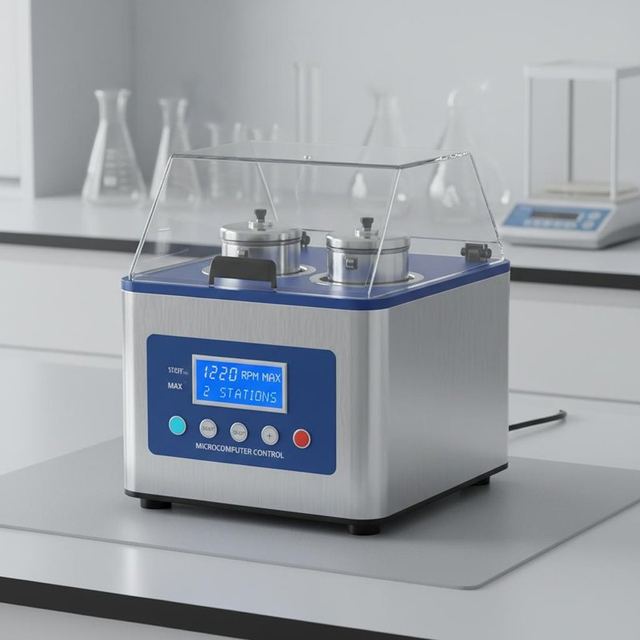 Planetary Ball Mill with 2 Stations and 1200 RPM