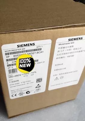 Original PLC 6SE6420-2AD27-5CA1 SIEMENS MICROMASTER 420/440: Frame Size C With Status Operator Panel