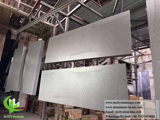 Gradient Perforated Aluminum Facade Cladding & Screen Panels